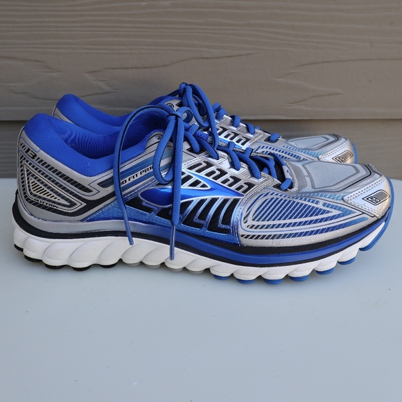 Brooks Glycerin 13 Running Shoes Men’s 10.5 Blue Silver NEW - Picture 1 of 13
